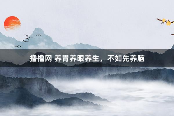 撸撸网 养胃养眼养生，不如先养脑
