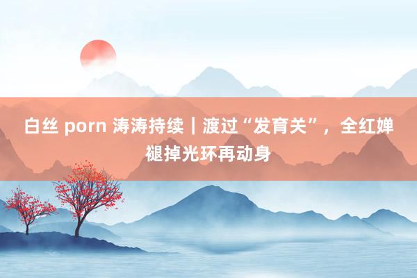 白丝 porn 涛涛持续｜渡过“发育关”，全红婵褪掉光环再动身