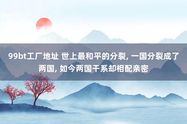99bt工厂地址 世上最和平的分裂, 一国分裂成了两国, 如今两国干系却相配亲密