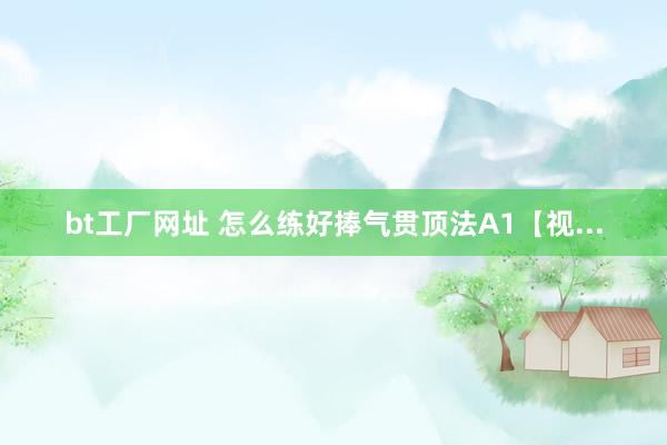 bt工厂网址 怎么练好捧气贯顶法A1【视...