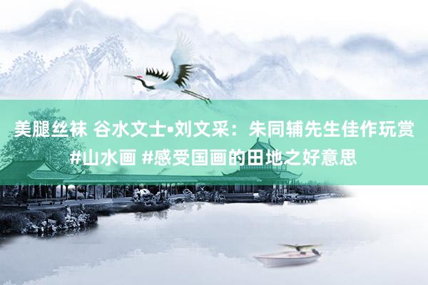 美腿丝袜 谷水文士•刘文采：朱同辅先生佳作玩赏#山水画 #感受国画的田地之好意思