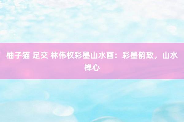 柚子猫 足交 林伟权彩墨山水画：彩墨韵致，山水禅心