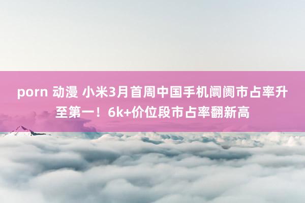 porn 动漫 小米3月首周中国手机阛阓市占率升至第一！6k+价位段市占率翻新高