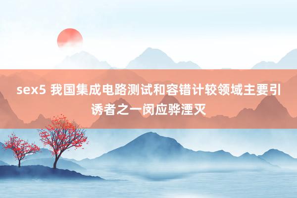 sex5 我国集成电路测试和容错计较领域主要引诱者之一闵应骅湮灭