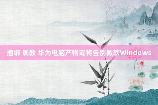 捆绑 调教 华为电脑产物或将告别微软Windows